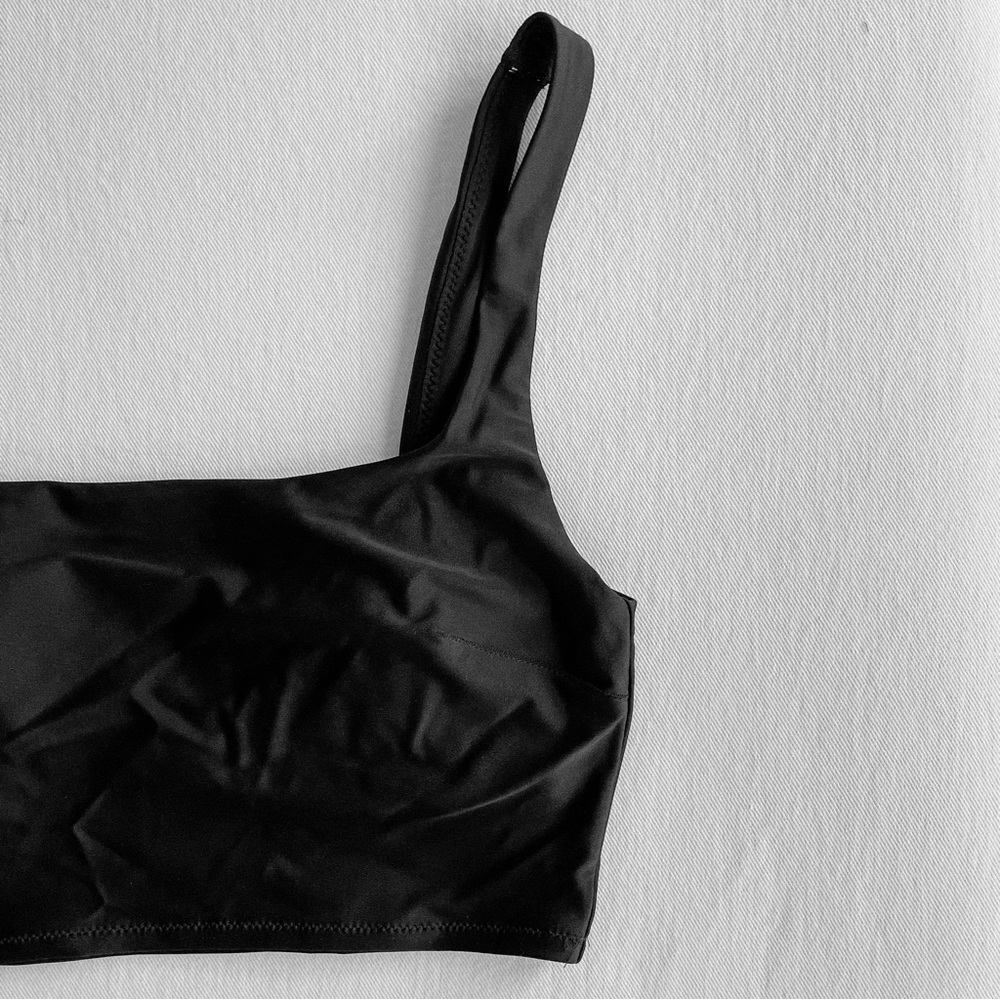 Aerie wide strap longline scoop bikini top